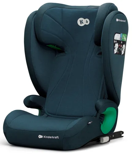 Fotelik samochodowy KINDERKRAFT Junior Fix 2 I-Size 100-150 cm (15-36 kg) Niebieski