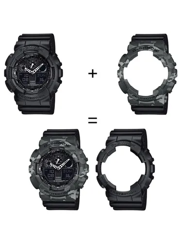 Casio Zegarek SET GA-100-1A1ER + BEZEL 10507071 + PASEK 10347688