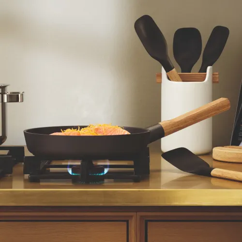 EVA SOLO Nordic Kitchen 28 cm - patelnia grillowa aluminiowa nieprzywierająca