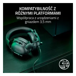 Słuchawki przewodowe z mikrofonem Razer BlackShark V2 X Xbox Nauszne Czarny