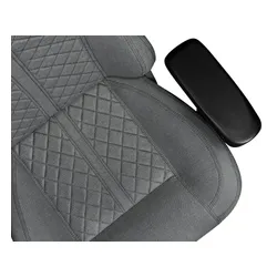 Fotel YUMISU 2052 Magnetic Jasnoszaro-czarny