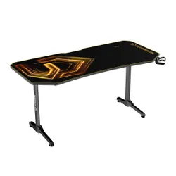 Biurko Ultradesk FRAG XXL 160cm Czarno-złoty