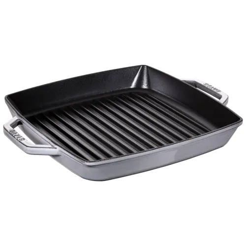 STAUB 23 x 23 cm - patelnia grillowa żeliwna