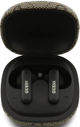Słuchawki dokanałowe GUESS 4G Classic Metal Logo Brązowy