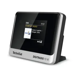 Radioodbiornik TechniSat DigitRadio 10 IR Radio FM DAB+ Internetowe Bluetooth Czarno-srebrny