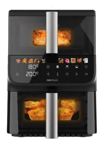 Air Fryer Frytkownica beztłuszczowa CECOTEC Cecofry DuoLevel 10000 Window 10l z podwójnym koszem