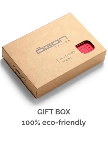 Portfel aluminiowy Ogon Design Stockholm Smart Case V3 - red