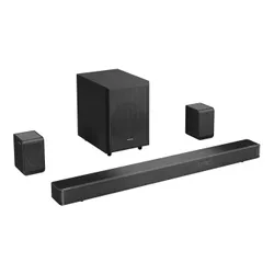 Soundbar HISENSE AX5120G Czarny 5.1.2-kanałowy, Bezprzewodowy Subwoofer,HDMI eARC,Dolby Atmos,DTS:X,HD Master