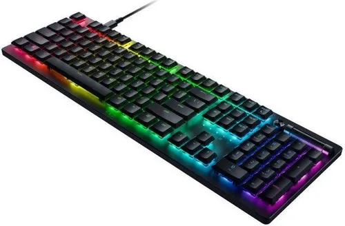 Klawiatura opto-mechaniczna Razer DeathStalker V2 Pro Clicky Optical Switch Purple czarny Biały