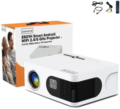 Projektor ZENWIRE E601H Full HD (1920 x 1080), 600 ANSI lumen, Wi-Fi, Bluetooth