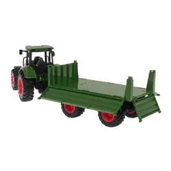 Zestaw traktor z przyczepą COIL duży pojazd skala 1:24 zielony