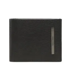 Большой мужской кошелек Calvin Klein Modern Metal Bifold 5cc с монетой K50K510612 BAX