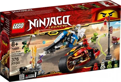 Конструктор Lego Ninjago мотоцикл Кайя и скутер Зейна (70667)