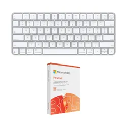 Klawiatura APPLE Magic Keyboard z Touch ID Biały + Program MICROSOFT 365 Personal