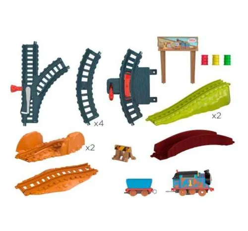 Fisher Price Zestaw z lokomotywą z napędem Tomek i Przyjaciele Błotna przygoda