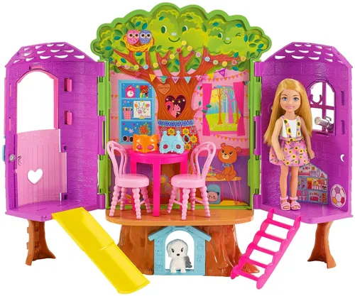 Lalka Barbie Chelsea Domek na drzewie HPL70