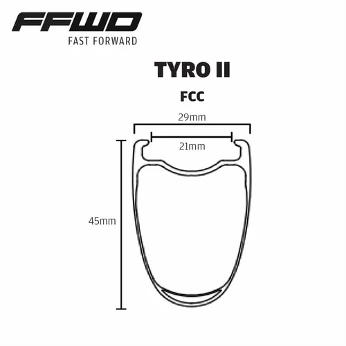 Komplet kół FFWD TYRO II Disc