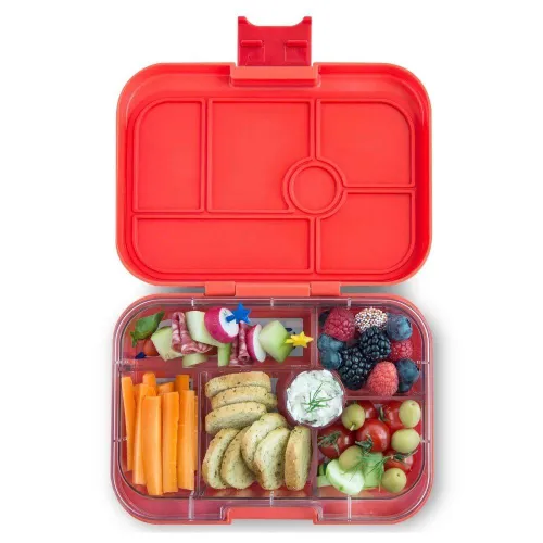 Öğle yemeği kutusu / iş için kahvaltı kutusu Yumbox Original-safari orange / funny monsters