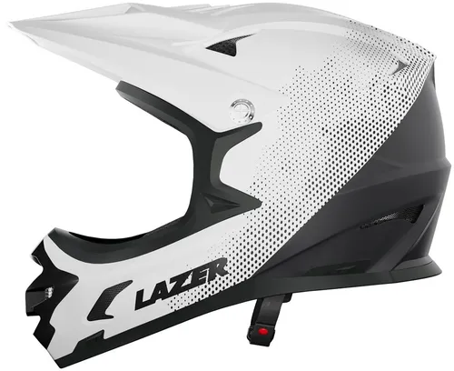 Kask rowerowy LAZER Phoenix+ Czarno-biały Full Face (rozmiar XS)