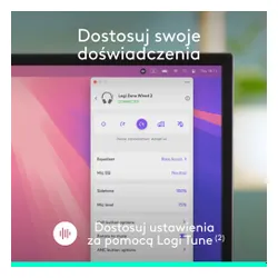 Słuchawki LOGITECH Zone Wired 2 Przewodowe, Nauszne, ANC Biały