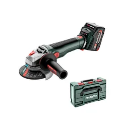 Metabo WB 18 LT BL 11-125 Akülü Açılı Taşlama Makinesi (613054650), 2 adet 5,2 Ah pil, şarj cihazı, kılıf