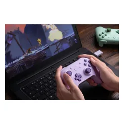 Геймпад 8Bitк Ultimate 2C Wireless Controller к PC, Android Беспроводной Purpurowy