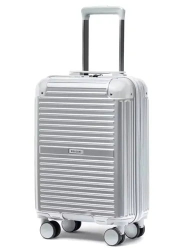 Walizka kabinowa Puccini Dallas - srebrny