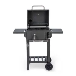 Grill węglowy ogrodowy Berdsen BD-892 żeliwny ruszt z pokrywą popielnik + termometr