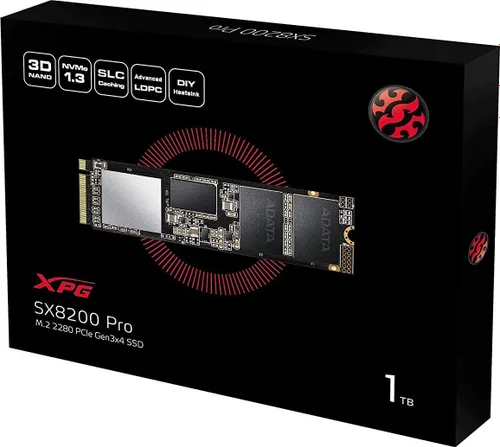 ADATA XPG SX8200 PRO SSD 1 TB M. 2 2280 PCI-E x4 Gen3 NVMe SSD (ASX8200PNP-1TT-C)