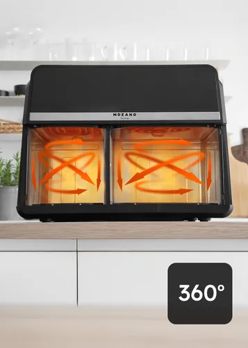 Air Fryer Frytkownica beztłuszczowa MOZANO Duofry Unlimited 9l WI-FI 8 Programów