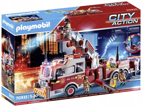 Playmobil 70935 пожарная машина: лестница башни США