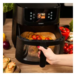 Air fryer Raven Frytownica niskotłuszczowa EFN010 AI z rozpoznawaniem potraw 25 programów automatycznych 1800W