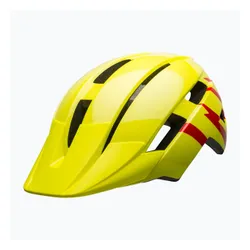 Kask rowerowy dziecięcy Bell Sidetrack II Jr gloss hi-viz/red