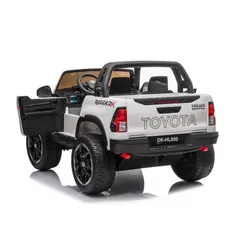 Auto Na Akumulator Dla 2 Dzieci Toyota Hilux 4X4 Pilot Eva Skóra LED Radio MP3