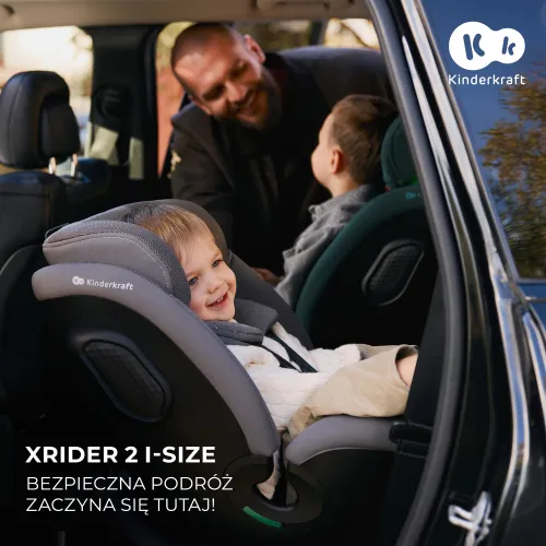 Fotelik samochodowy KINDERKRAFT Xrider 2 I-size 40-150 cm (0-21 kg) Zielony