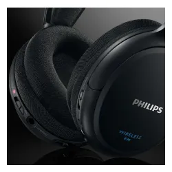 Słuchawki bezprzewodowe Philips SHC5200/10 Nauszne Czarny