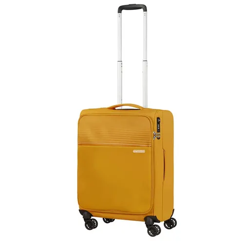 Walizka kabinowa American Tourister Lite Ray Spinner - golden yellow