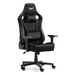 Fotel GAMVIS Elite 2.0 XL Basic Czarny (białe elementy)
