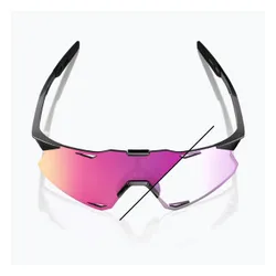 Okulary przeciwsłoneczne 100% Hypercraft gloss black/photochromic purple mirror