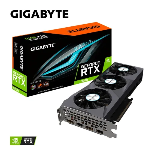 Видеокарта GeForce RTX 3070 EAGLE OC 8GB GDDR6 256bit LHR 2DP/2HDMI