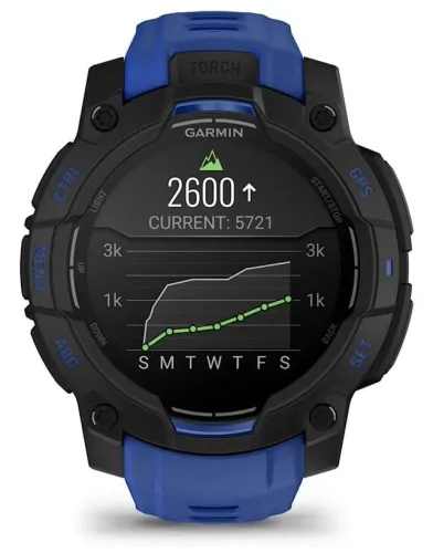 Smartwatch Garmin Instinct 3 50mm GPS Czarno-niebieski