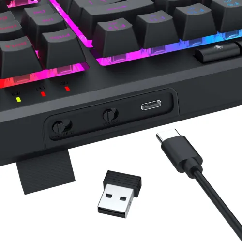 Klawiatura membranowa Redragon K516RGB-PRO Shiva 87 Czarny