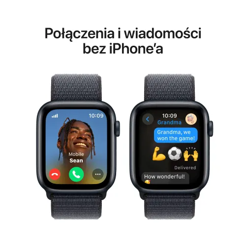 Apple Watch SE 2gen GPS + Cellular koperta 40mm z aluminium północ sportowa opaska atramentowy
