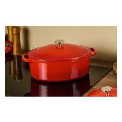 Brytfanna Gerlach Natur Iron Indukcja Żeliwo 5,5l Czerwony