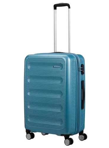 Чемодан American Tourister Astrobeam среднего размера с возможностью расширения - icy aqua