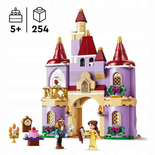 LEGO Disney 43289 Zaczarowany zamek Pięknej i Bestii, zestaw klocków 5+