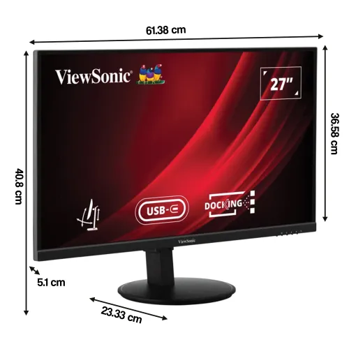 Monitor VIEWSONIC VG2709U-2K 27" 2560x1440px IPS 100Hz 4 ms [GTG]