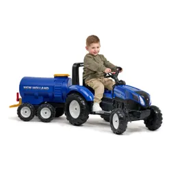 Falk Przyczepa Cysterna Beczkowóz Z Kranem New Holland Niebieska 3-7 Lat