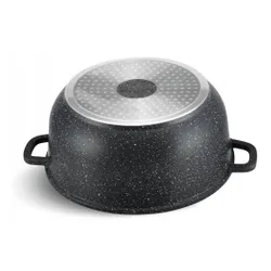 Garnek marmurowy duży gastronomiczny 36cm 13,5l indukcja gaz 8154