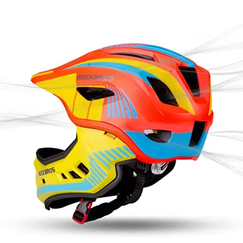 Kask rowerowy dziecięcy, Szczękowy, na rower, hulajnogę, ROCKBROS, M